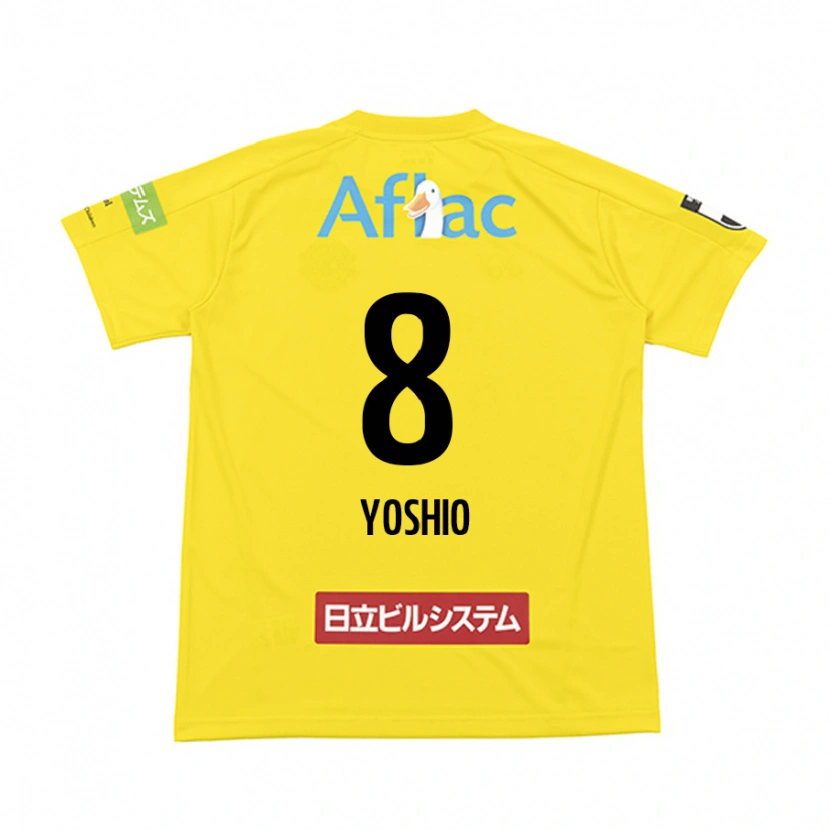 Danxen Kinderen Yoshio Koizumi #8 Zwart Geel Thuisshirt Thuistenue 2025/26 T-Shirt