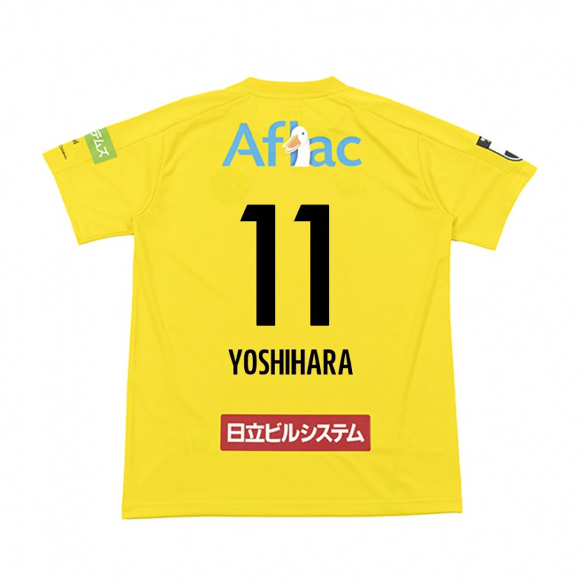 Danxen Kinderen Futo Yoshihara #11 Zwart Geel Thuisshirt Thuistenue 2025/26 T-Shirt