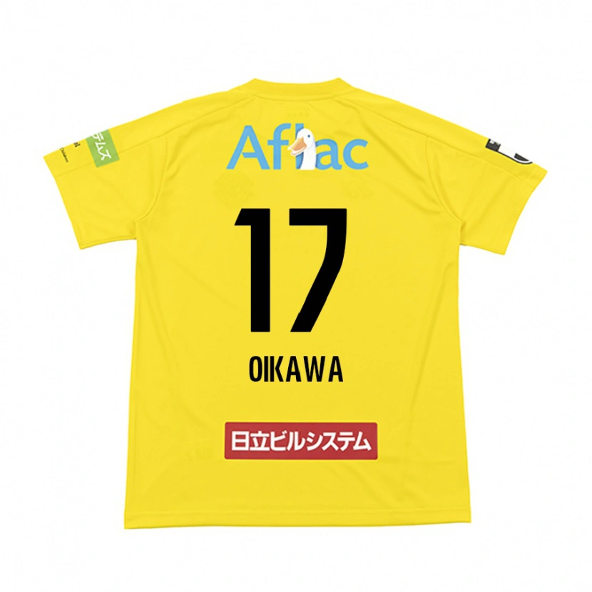Danxen Kinderen Koki Oikawa #17 Zwart Geel Thuisshirt Thuistenue 2025/26 T-Shirt