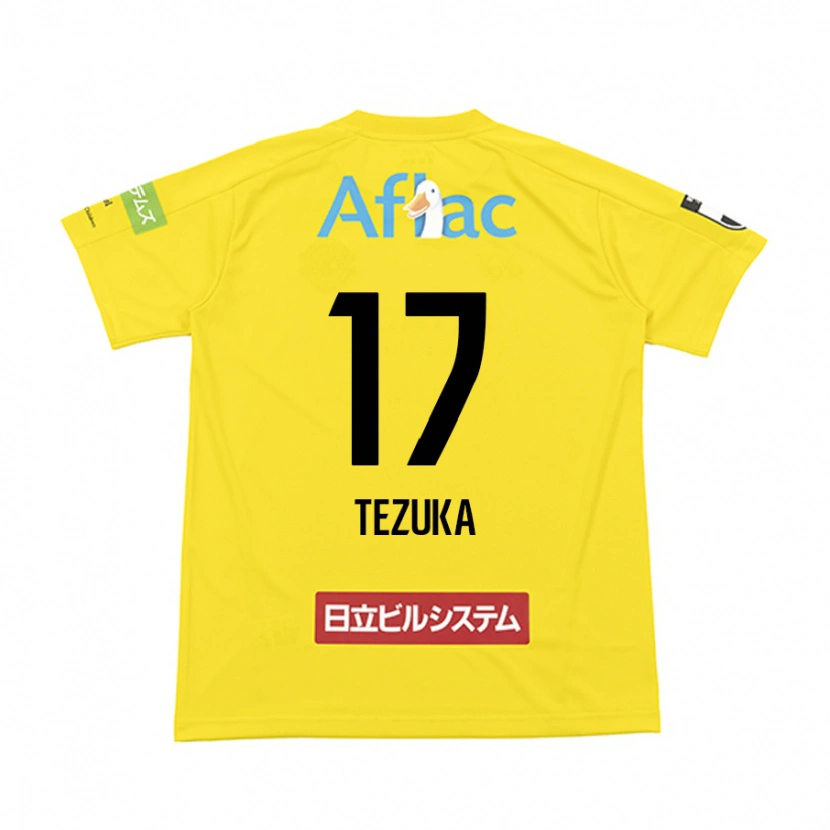 Danxen Kinderen Kohei Tezuka #17 Zwart Geel Thuisshirt Thuistenue 2025/26 T-Shirt