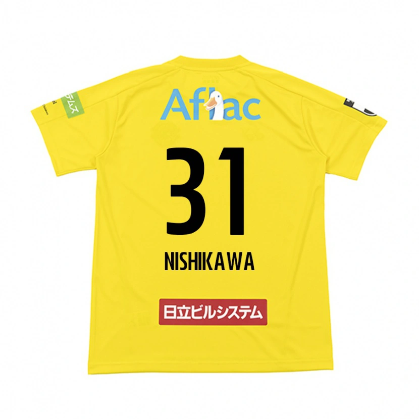 Danxen Kinderen Genki Nishikawa #31 Zwart Geel Thuisshirt Thuistenue 2025/26 T-Shirt