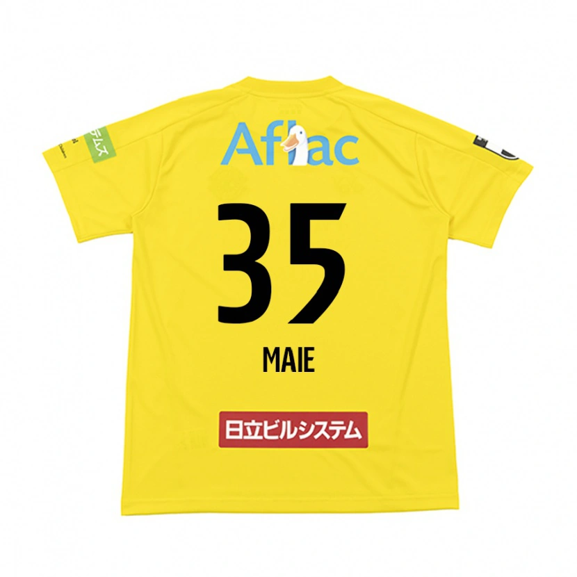 Danxen Kinderen Hidetaka Maie #35 Zwart Geel Thuisshirt Thuistenue 2025/26 T-Shirt