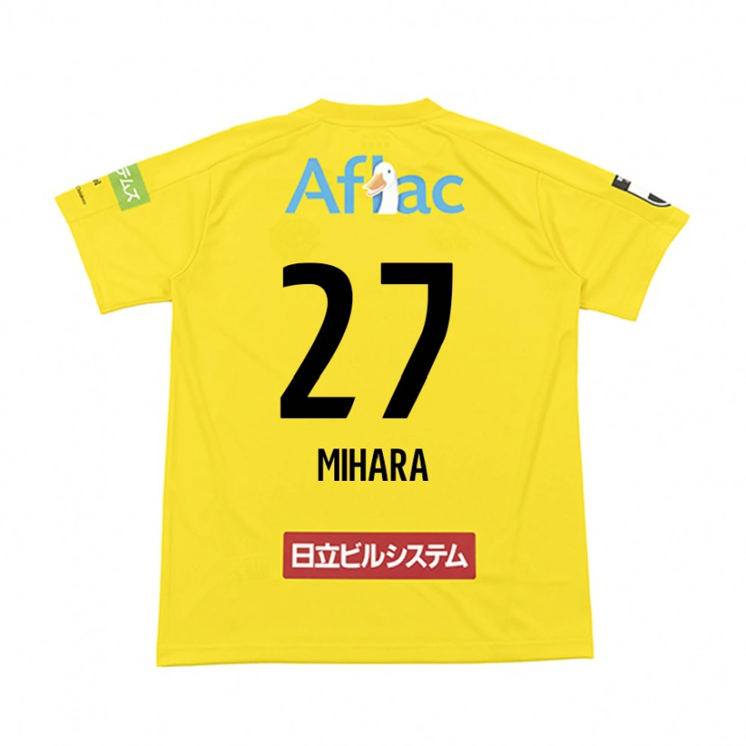 Danxen Kinderen Masatoshi Mihara #27 Zwart Geel Thuisshirt Thuistenue 2025/26 T-Shirt