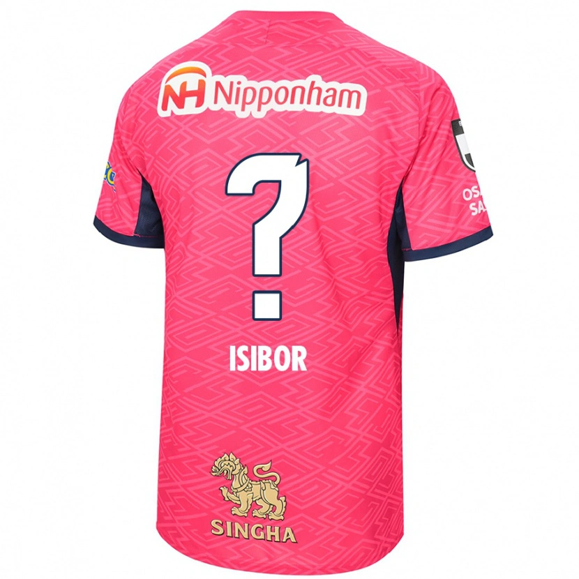 Danxen Kinderen Ken Isibor #0 Sakura Roze Wit Thuisshirt Thuistenue 2025/26 T-Shirt