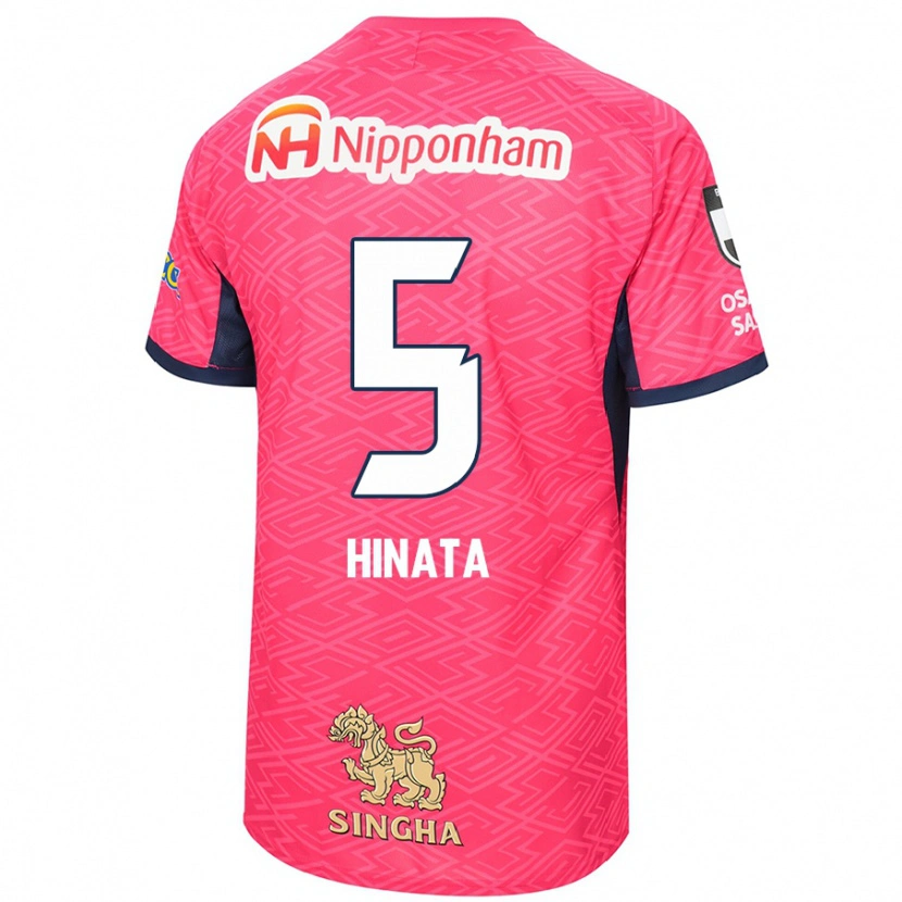 Danxen Kinderen Hinata Kida #5 Sakura Roze Wit Thuisshirt Thuistenue 2025/26 T-Shirt