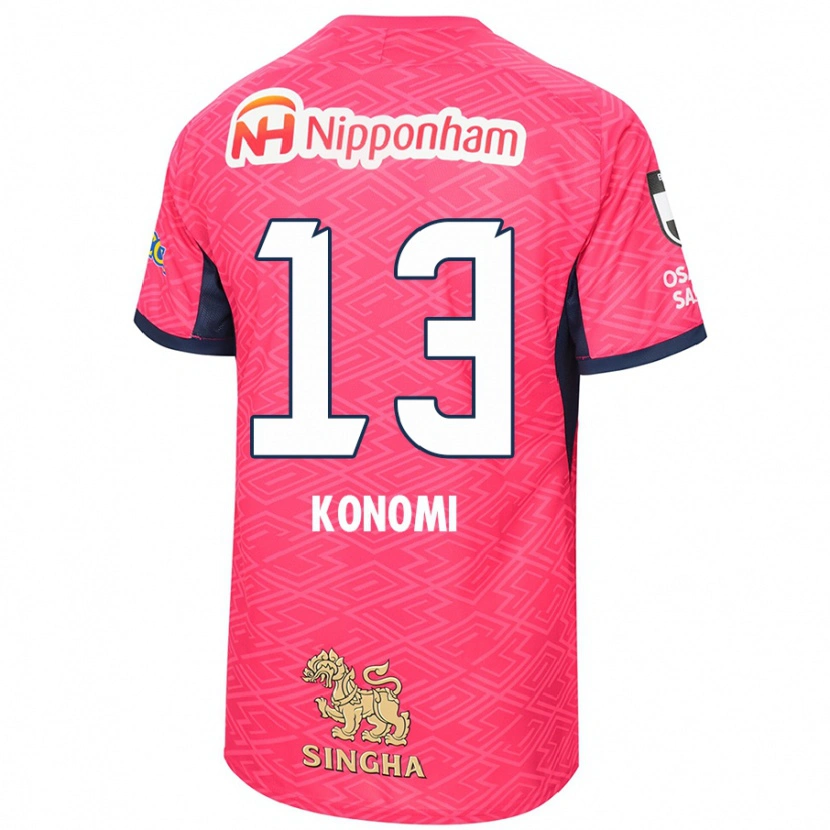 Danxen Kinderen Kaito Konomi #13 Sakura Roze Wit Thuisshirt Thuistenue 2025/26 T-Shirt