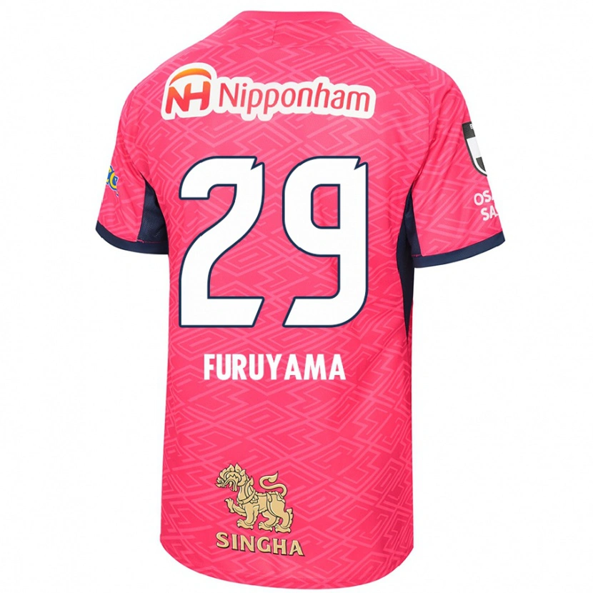 Danxen Kinderen Kengo Furuyama #29 Sakura Roze Wit Thuisshirt Thuistenue 2025/26 T-Shirt