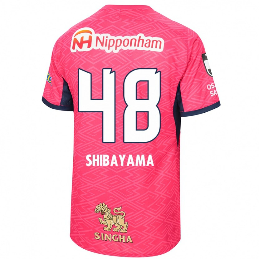 Danxen Kinderen Masaya Shibayama #48 Sakura Roze Wit Thuisshirt Thuistenue 2025/26 T-Shirt