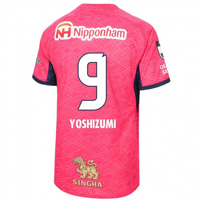 Danxen Kinderen Warai Yoshizumi #9 Sakura Roze Wit Thuisshirt Thuistenue 2025/26 T-Shirt