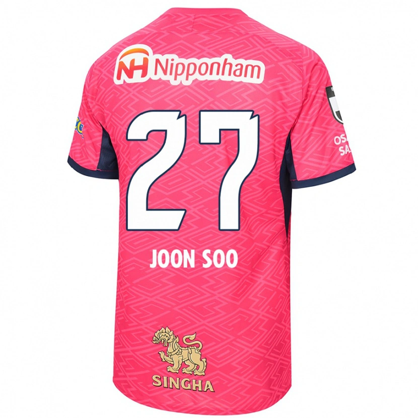 Danxen Kinderen Ahn Joon-Soo #27 Sakura Roze Wit Thuisshirt Thuistenue 2025/26 T-Shirt