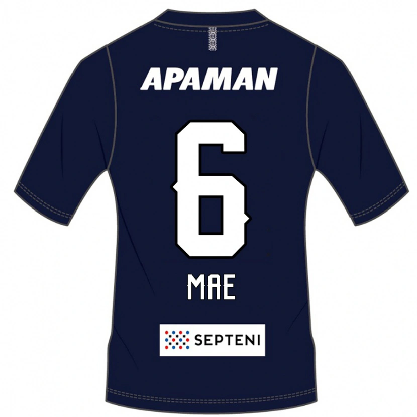 Danxen Kinderen Hiroyuki Mae #6 Koningsblauw Wit Thuisshirt Thuistenue 2025/26 T-Shirt
