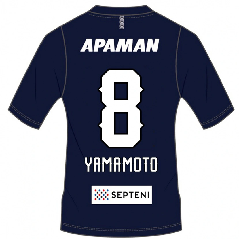 Danxen Kinderen Shunsuke Yamamoto #8 Koningsblauw Wit Thuisshirt Thuistenue 2025/26 T-Shirt