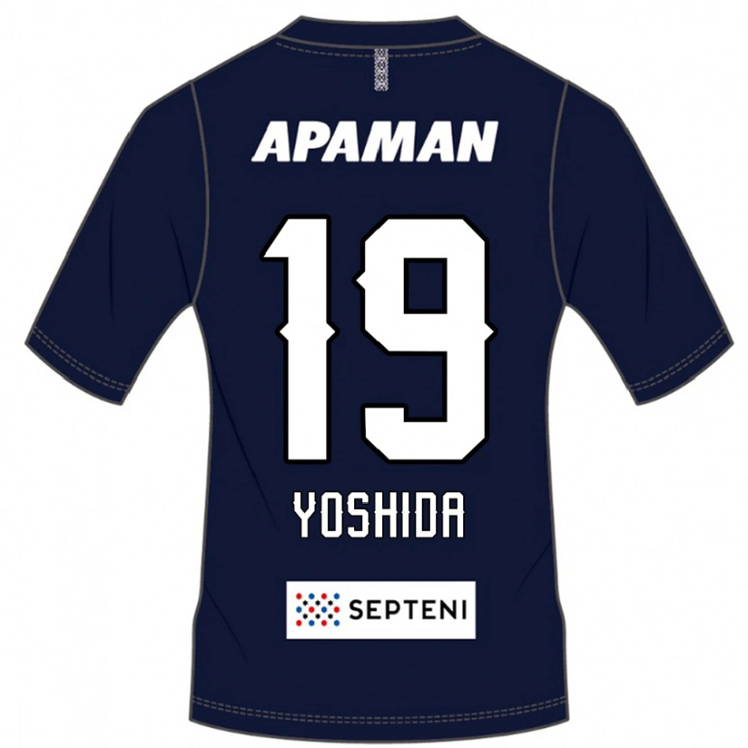 Danxen Kinderen Yuzuki Yoshida #19 Koningsblauw Wit Thuisshirt Thuistenue 2025/26 T-Shirt