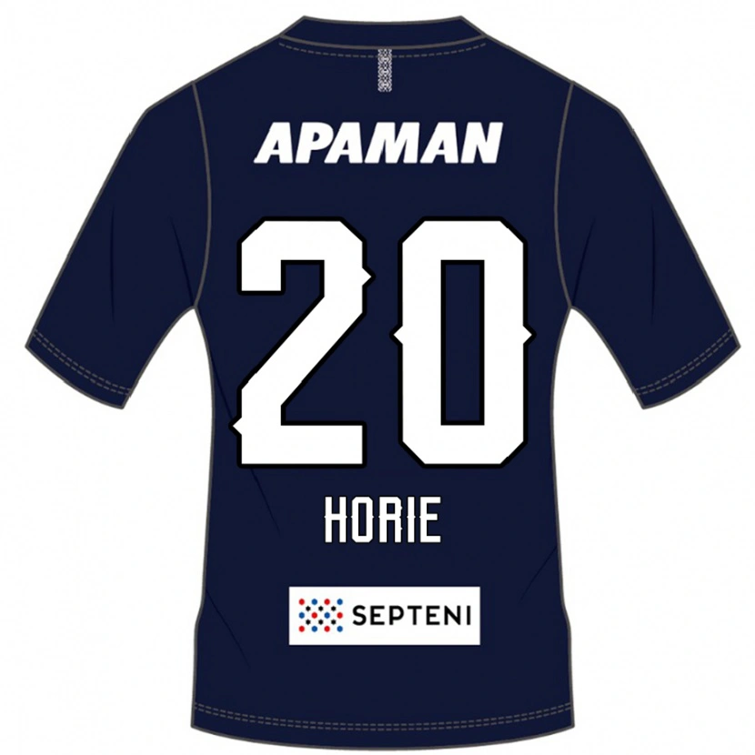 Danxen Kinderen Hibiki Horie #20 Koningsblauw Wit Thuisshirt Thuistenue 2025/26 T-Shirt