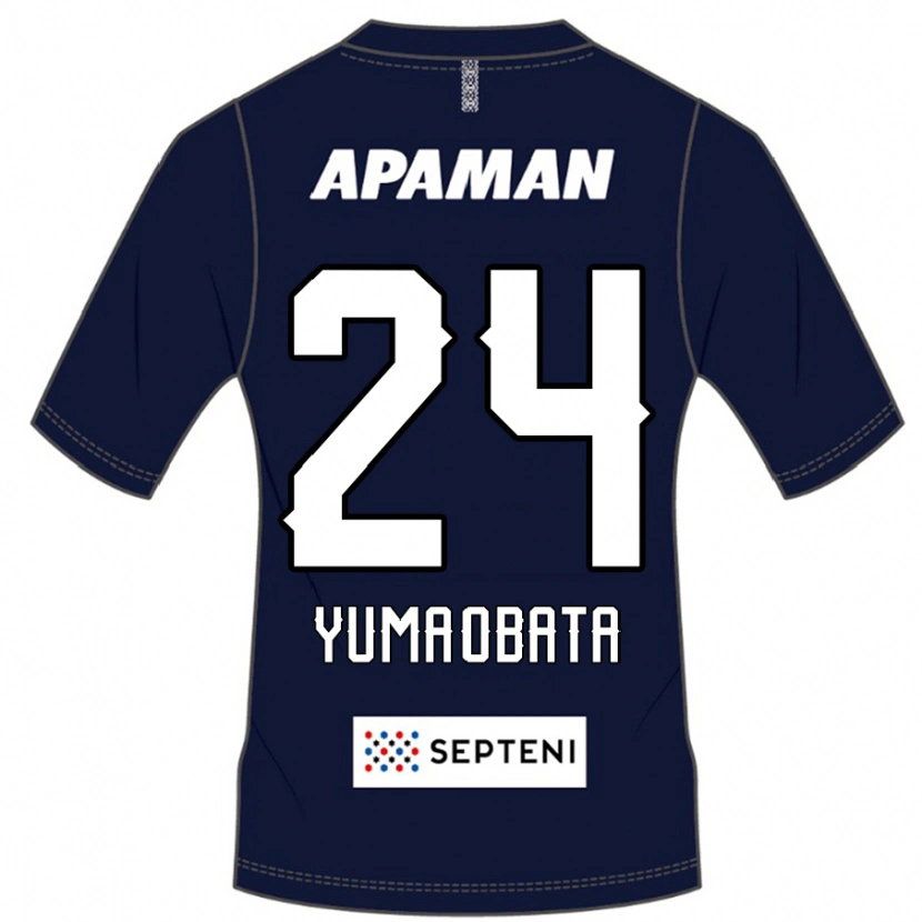 Danxen Kinderen Yuma Obata #24 Koningsblauw Wit Thuisshirt Thuistenue 2025/26 T-Shirt