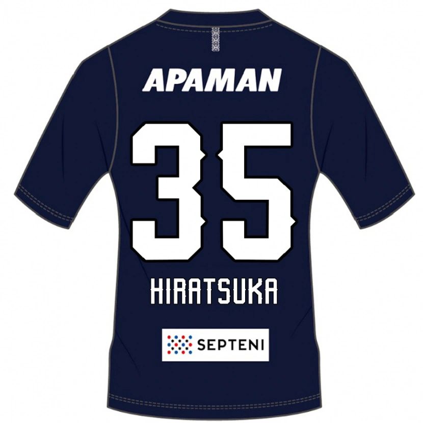 Danxen Kinderen Yuto Hiratsuka #35 Koningsblauw Wit Thuisshirt Thuistenue 2025/26 T-Shirt