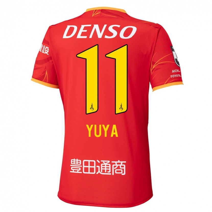 Danxen Kinderen Yuya Yamagishi #11 Rood Geel Thuisshirt Thuistenue 2025/26 T-Shirt