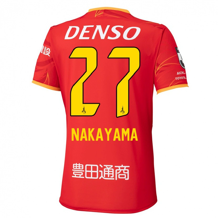 Danxen Kinderen Katsuhiro Nakayama #27 Rood Geel Thuisshirt Thuistenue 2025/26 T-Shirt