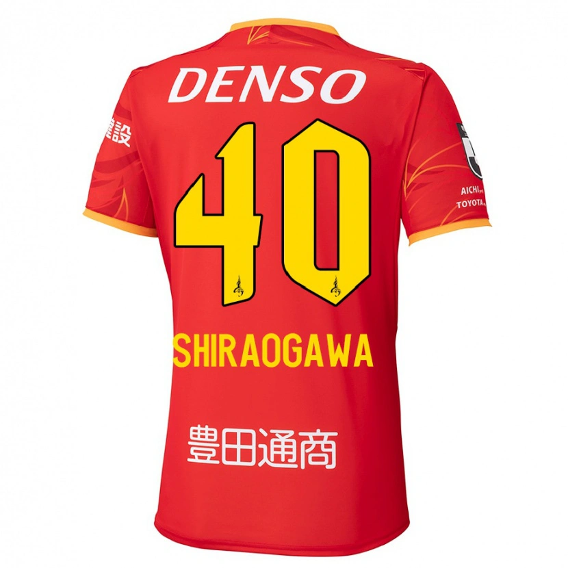 Danxen Kinderen Rekuto Shiraogawa #40 Rood Geel Thuisshirt Thuistenue 2025/26 T-Shirt