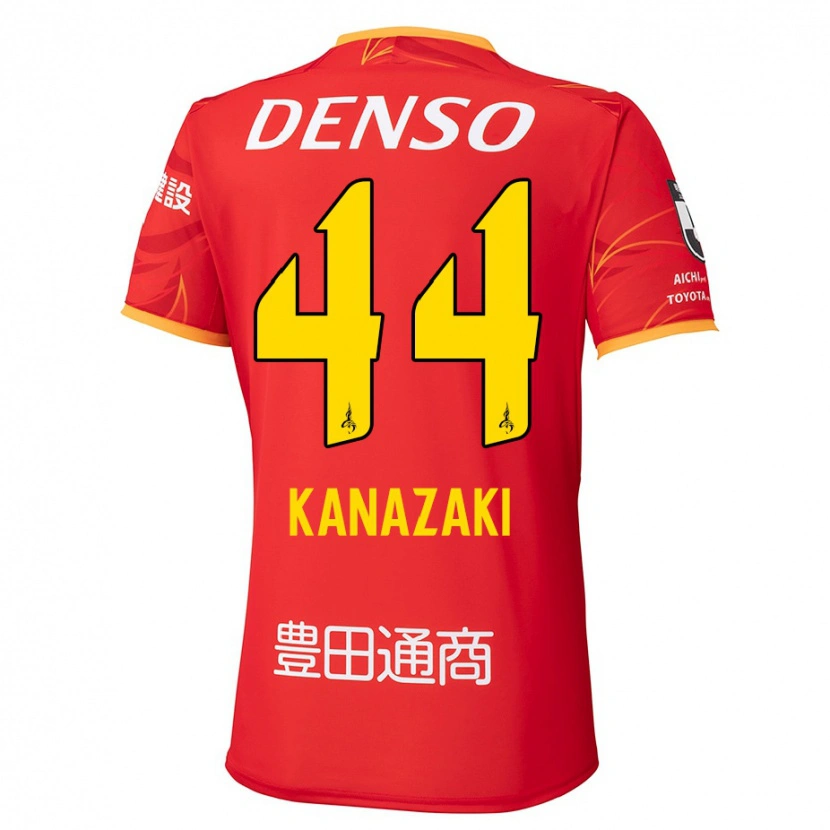 Danxen Kinderen Mu Kanazaki #44 Rood Geel Thuisshirt Thuistenue 2025/26 T-Shirt