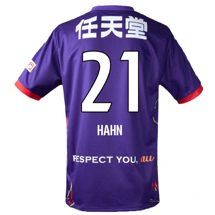 Danxen Kinderen Warner Hahn #21 Paars Wit Zwart Thuisshirt Thuistenue 2025/26 T-Shirt