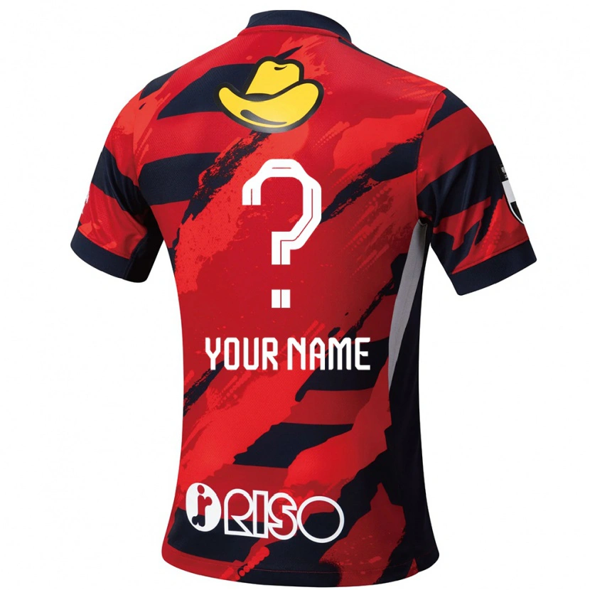 Danxen Kinderen Uw Naam #0 Rood Zwart Thuisshirt Thuistenue 2025/26 T-Shirt