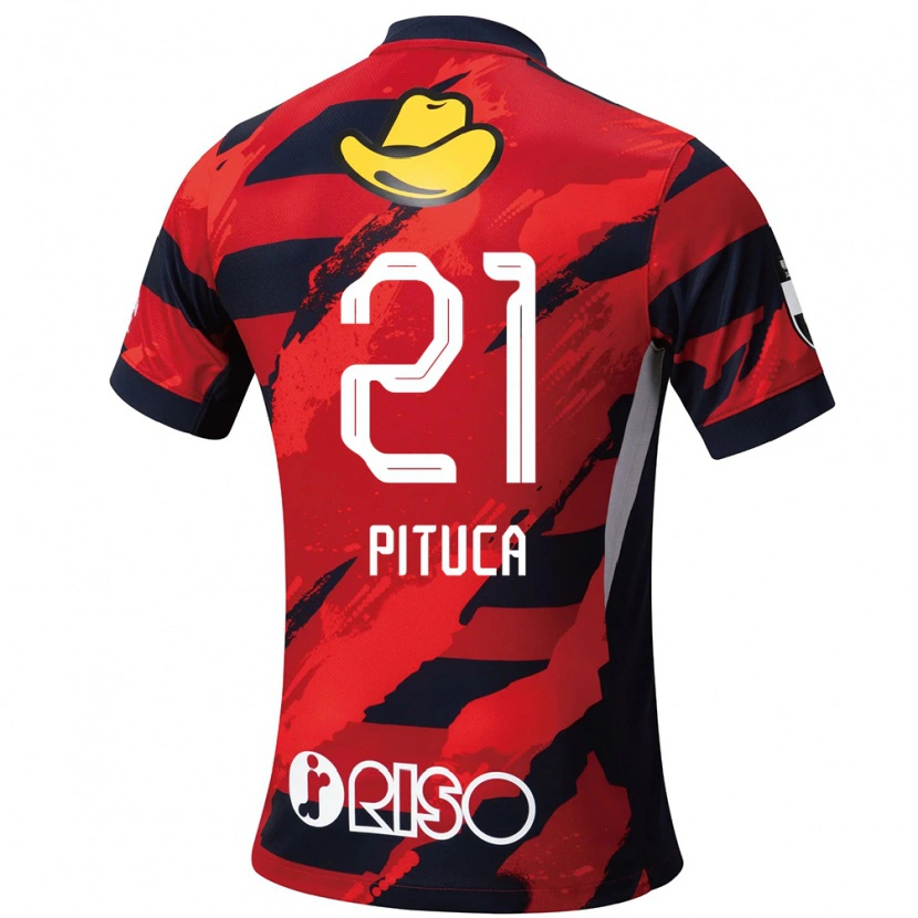 Danxen Kinderen Diego Pituca #21 Rood Zwart Thuisshirt Thuistenue 2025/26 T-Shirt