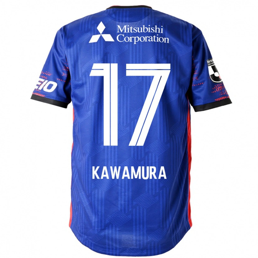 Danxen Kinderen Riku Kawamura #17 Koningsblauw Wit Thuisshirt Thuistenue 2025/26 T-Shirt