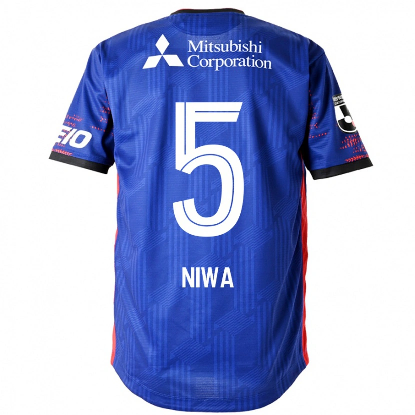 Danxen Kinderen Daiki Niwa #5 Koningsblauw Wit Thuisshirt Thuistenue 2025/26 T-Shirt