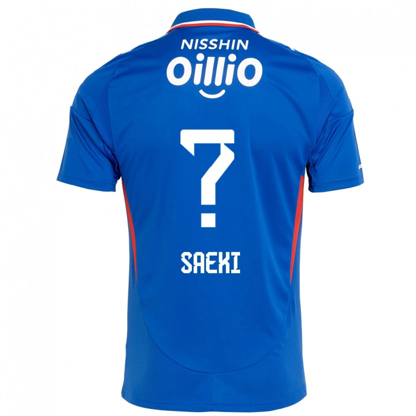 Danxen Kinderen Shunya Saeki #0 Koningsblauw Wit Thuisshirt Thuistenue 2025/26 T-Shirt