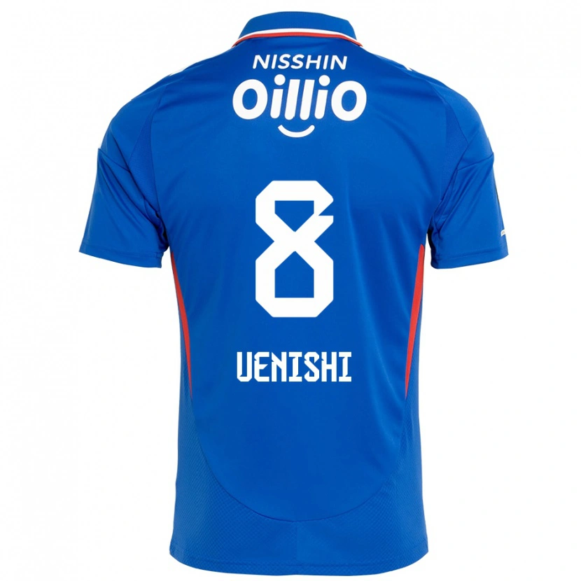 Danxen Kinderen Haruki Uenishi #8 Koningsblauw Wit Thuisshirt Thuistenue 2025/26 T-Shirt