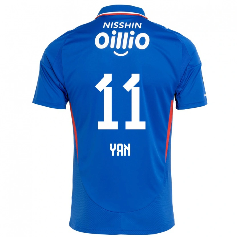 Danxen Kinderen Yan Matheus #11 Koningsblauw Wit Thuisshirt Thuistenue 2025/26 T-Shirt