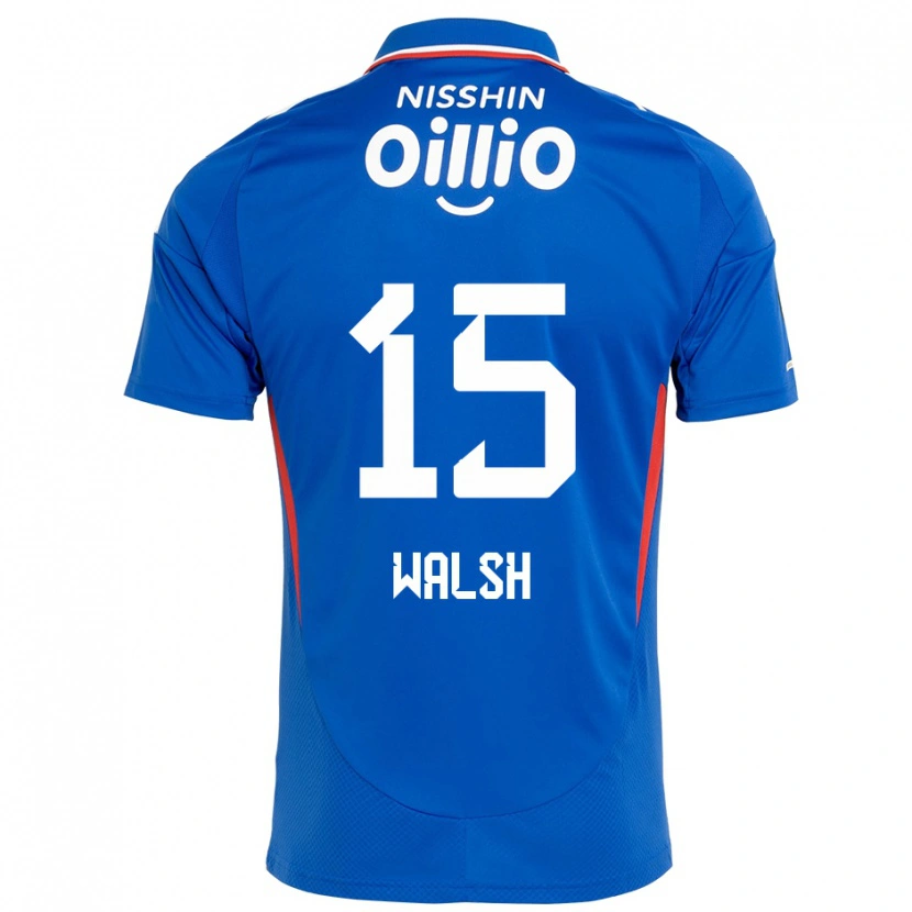 Danxen Kinderen Sandy Walsh #15 Koningsblauw Wit Thuisshirt Thuistenue 2025/26 T-Shirt