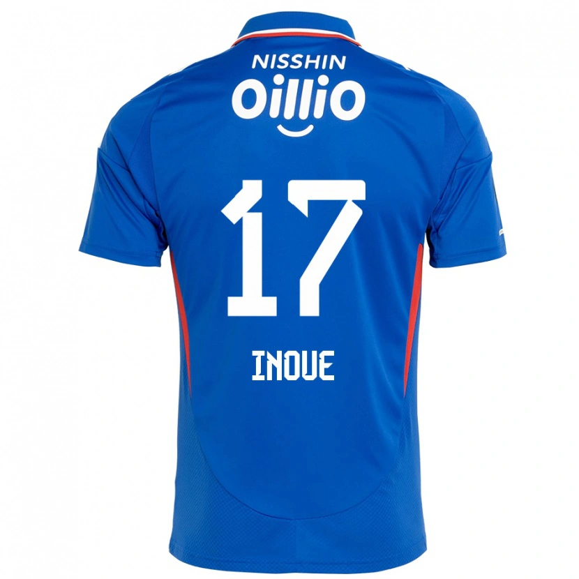 Danxen Kinderen Kenta Inoue #17 Koningsblauw Wit Thuisshirt Thuistenue 2025/26 T-Shirt