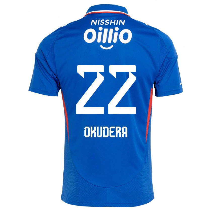 Danxen Kinderen Minato Okudera #22 Koningsblauw Wit Thuisshirt Thuistenue 2025/26 T-Shirt