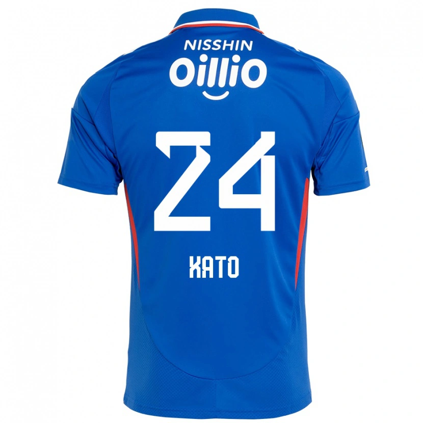 Danxen Kinderen Hijiri Kato #24 Koningsblauw Wit Thuisshirt Thuistenue 2025/26 T-Shirt