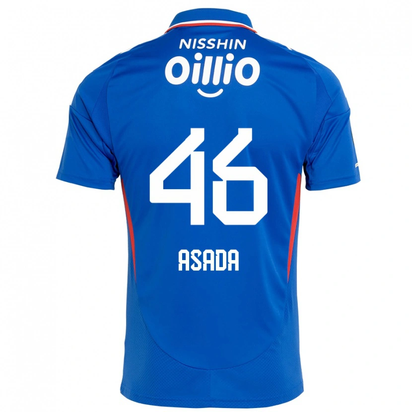 Danxen Kinderen Hiroto Asada #46 Koningsblauw Wit Thuisshirt Thuistenue 2025/26 T-Shirt