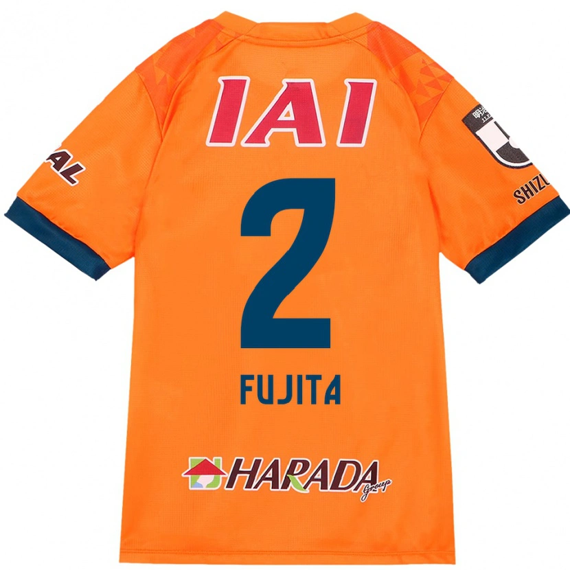 Danxen Kinderen Shunsuke Fujita #2 Oranje Rood Thuisshirt Thuistenue 2025/26 T-Shirt