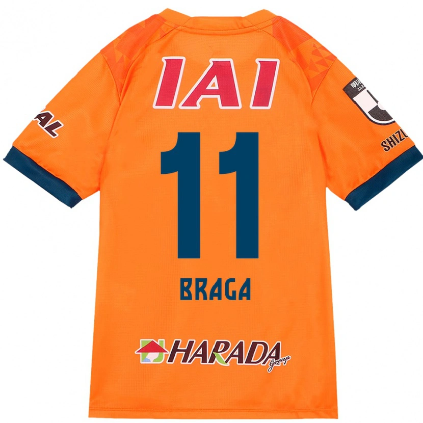 Danxen Kinderen Lucas Braga #11 Oranje Rood Thuisshirt Thuistenue 2025/26 T-Shirt