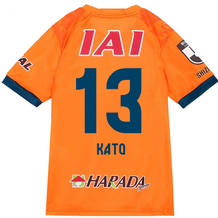Danxen Kinderen Daiya Kato #13 Oranje Rood Thuisshirt Thuistenue 2025/26 T-Shirt