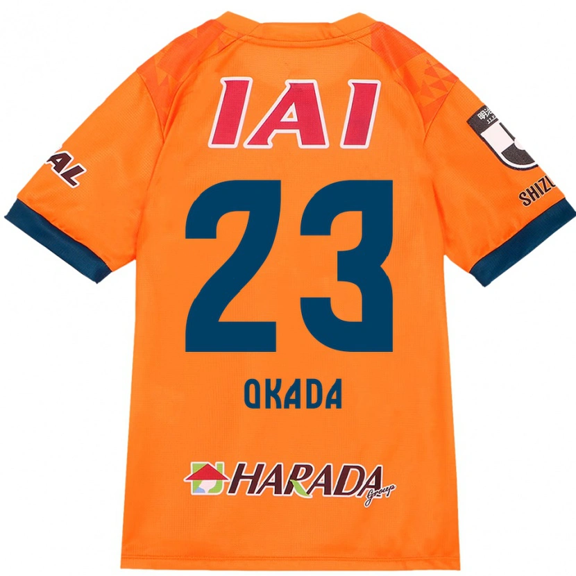 Danxen Kinderen Shu Okada #23 Oranje Rood Thuisshirt Thuistenue 2025/26 T-Shirt