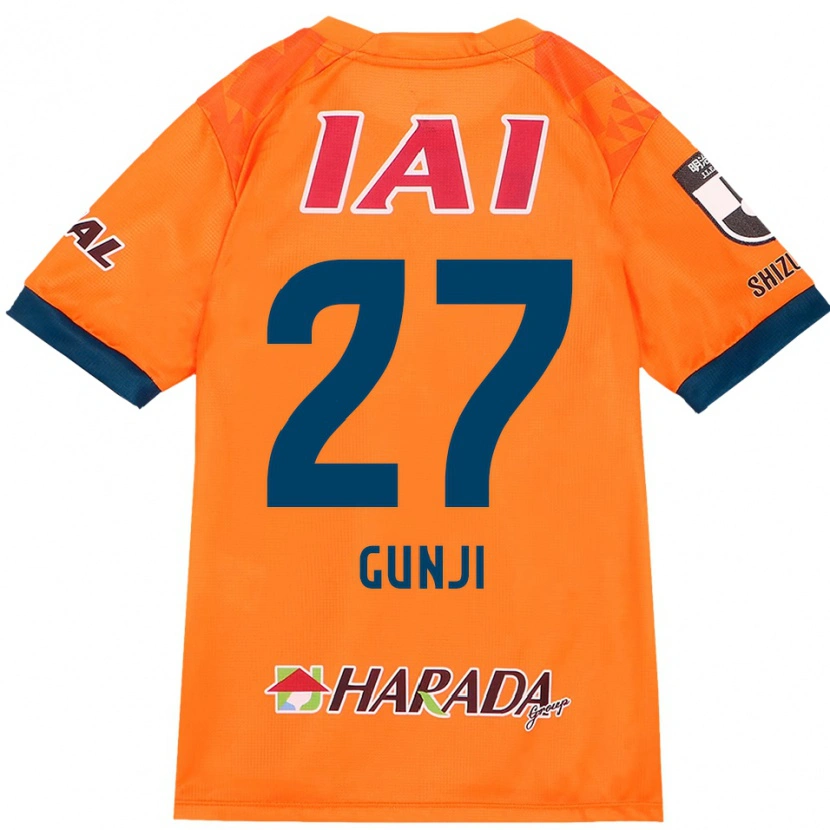 Danxen Kinderen Riku Gunji #27 Oranje Rood Thuisshirt Thuistenue 2025/26 T-Shirt