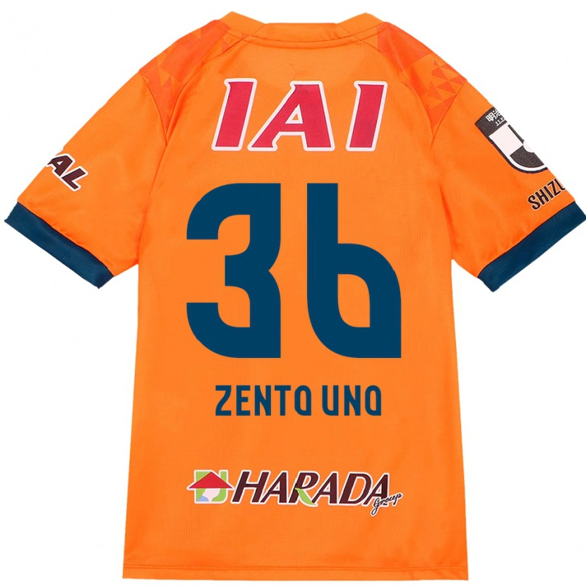 Danxen Kinderen Zento Uno #36 Oranje Rood Thuisshirt Thuistenue 2025/26 T-Shirt