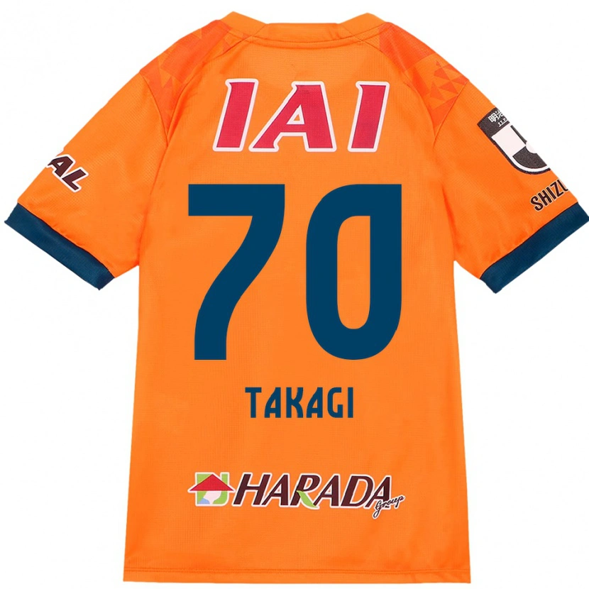 Danxen Kinderen Sen Takagi #70 Oranje Rood Thuisshirt Thuistenue 2025/26 T-Shirt
