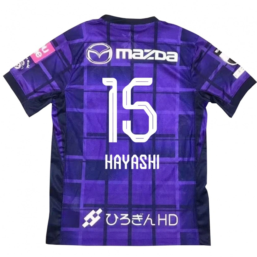 Danxen Kinderen Shunta Hayashi #15 Paars Oranje Thuisshirt Thuistenue 2025/26 T-Shirt