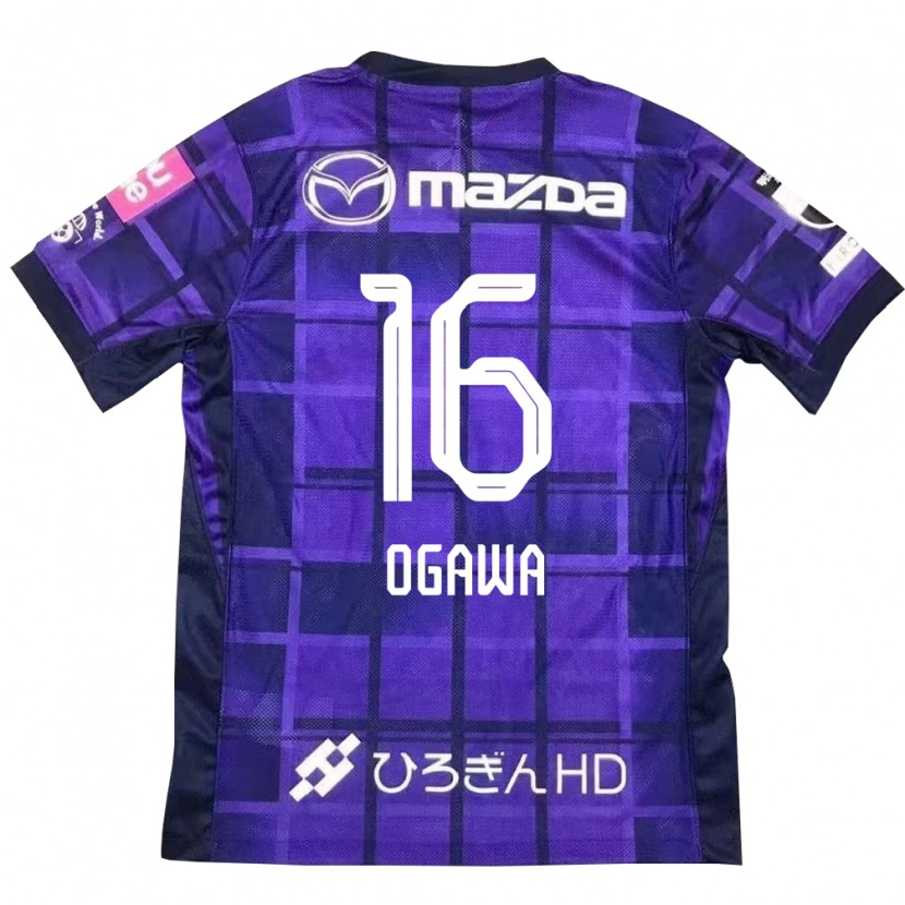 Danxen Kinderen Hikaru Ogawa #16 Paars Oranje Thuisshirt Thuistenue 2025/26 T-Shirt