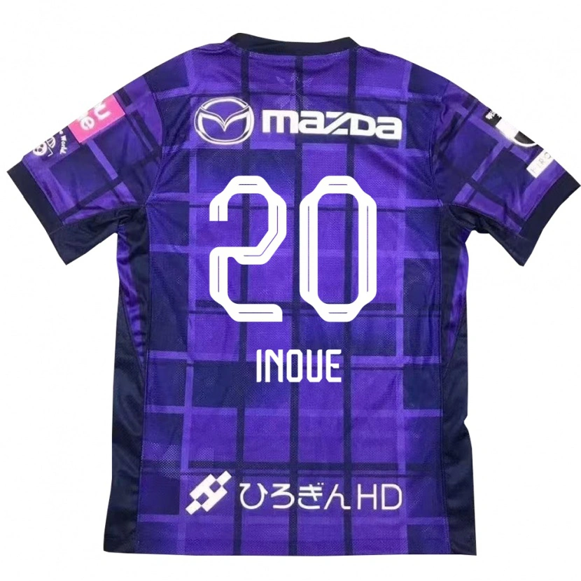 Danxen Kinderen Shion Inoue #20 Paars Oranje Thuisshirt Thuistenue 2025/26 T-Shirt