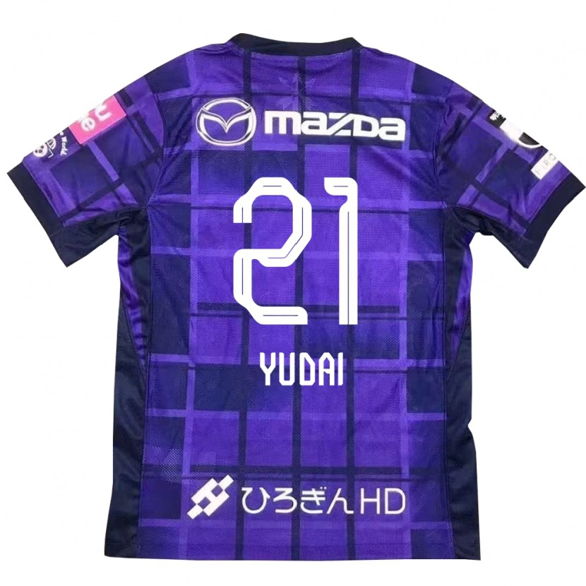 Danxen Kinderen Yudai Tanaka #21 Paars Oranje Thuisshirt Thuistenue 2025/26 T-Shirt