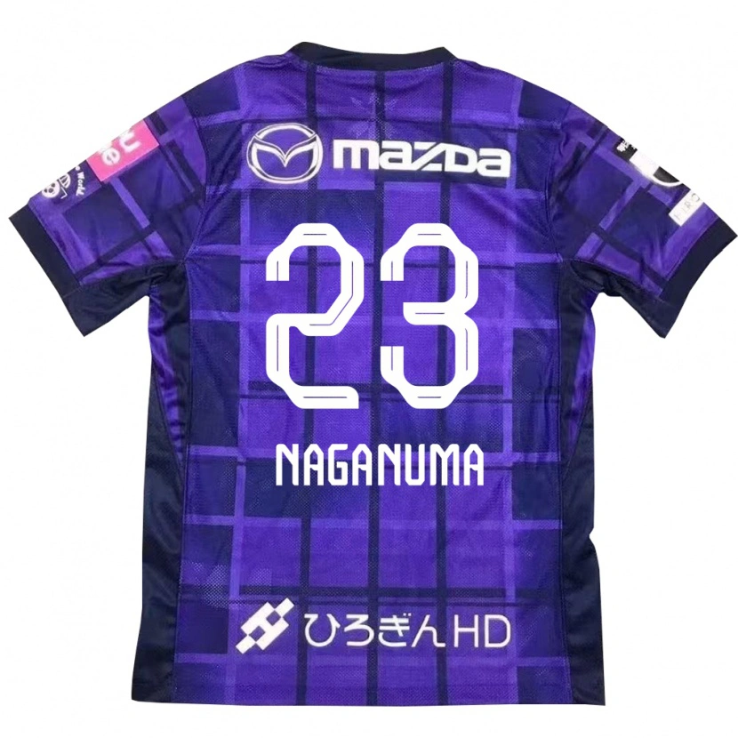 Danxen Kinderen Seimei Naganuma #23 Paars Oranje Thuisshirt Thuistenue 2025/26 T-Shirt