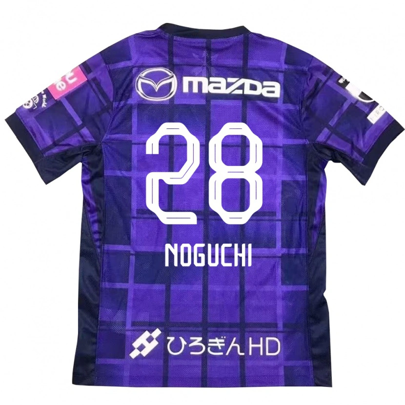 Danxen Kinderen Rento Noguchi #28 Paars Oranje Thuisshirt Thuistenue 2025/26 T-Shirt